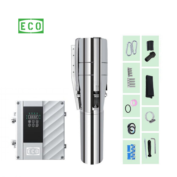 4/6 inch water-cooled HV DC brushless solar water pump with external controller with S/S impeller